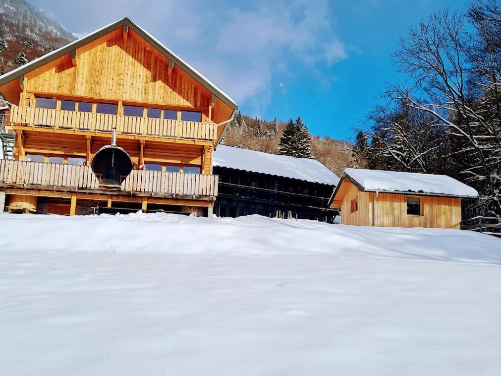 Le Chalet Du Blanc Spa Yoga Aillon-le-Jeune Exterior foto